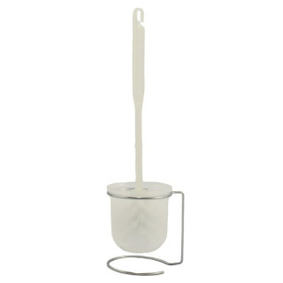 Szczotka WC plastikowa biała E6B